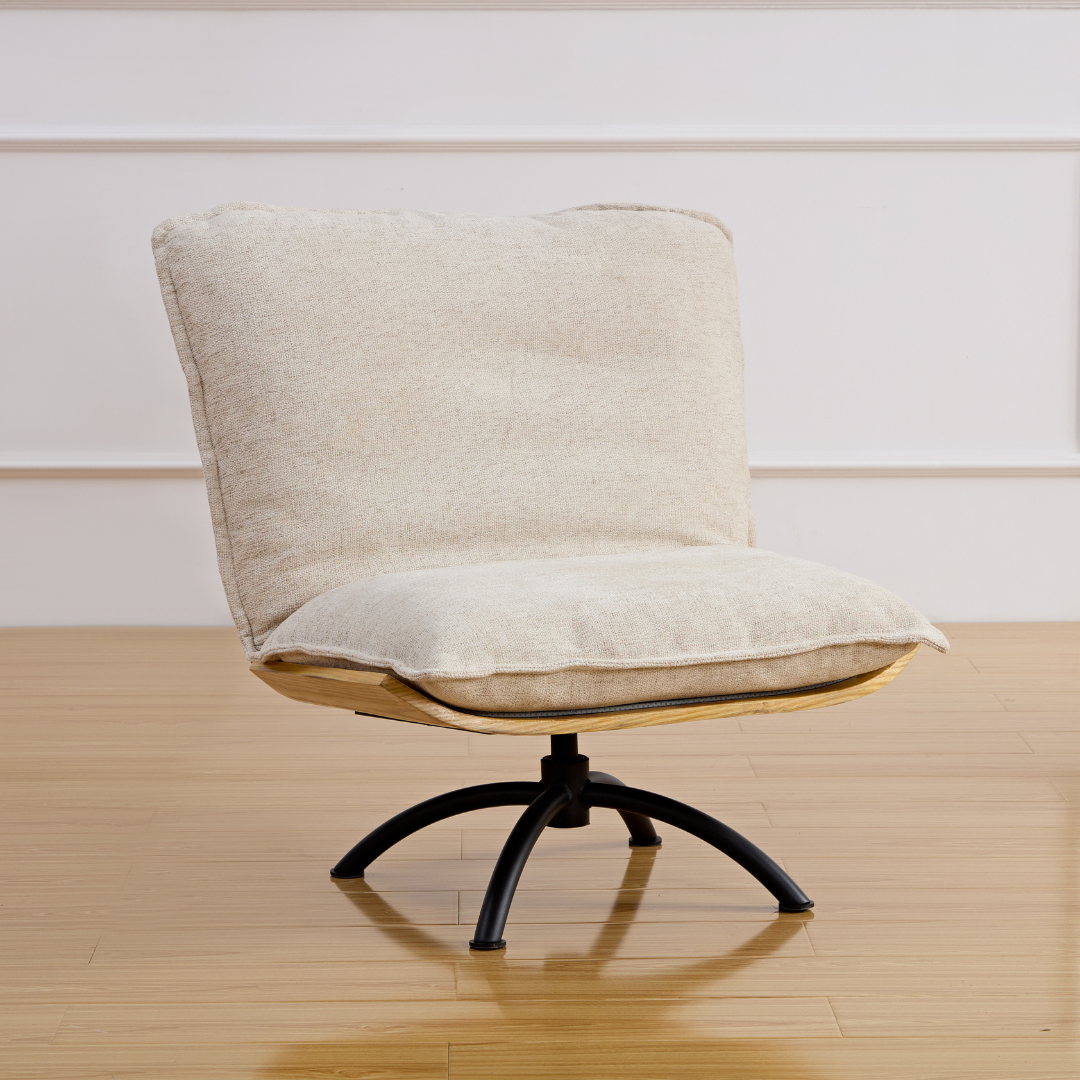 Serenity Swivel Chair - Oatmeal BUBULAND HOME