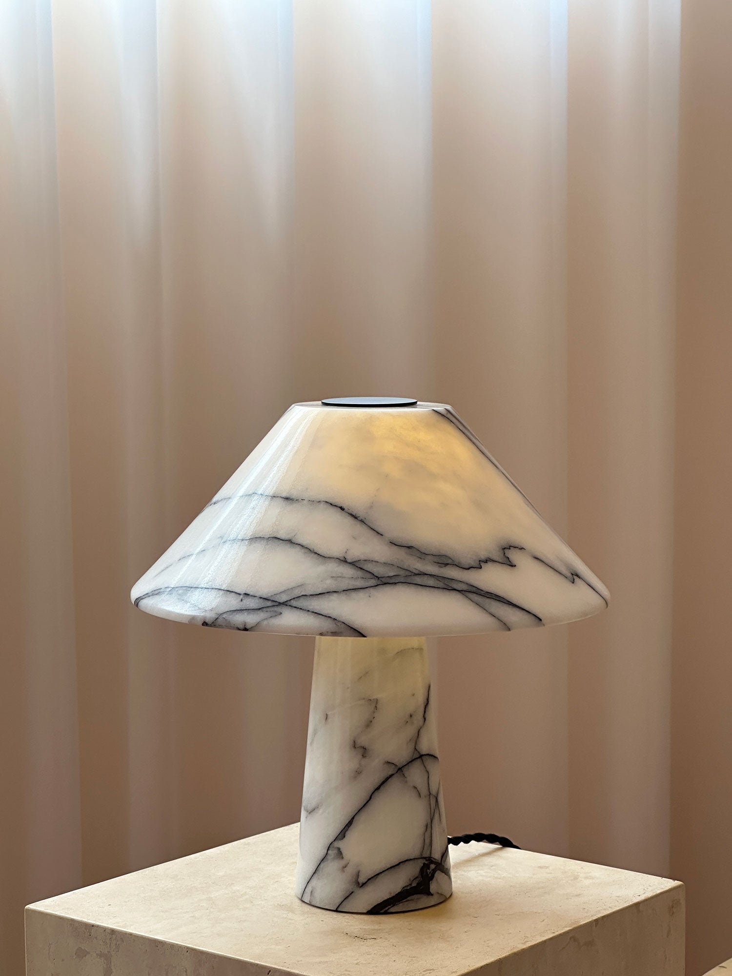 Solis Lilac Marble Table Lamp