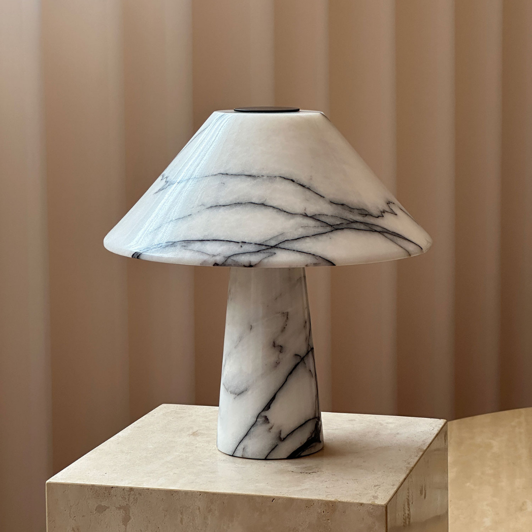 Solis Lilac Marble Table Lamp
