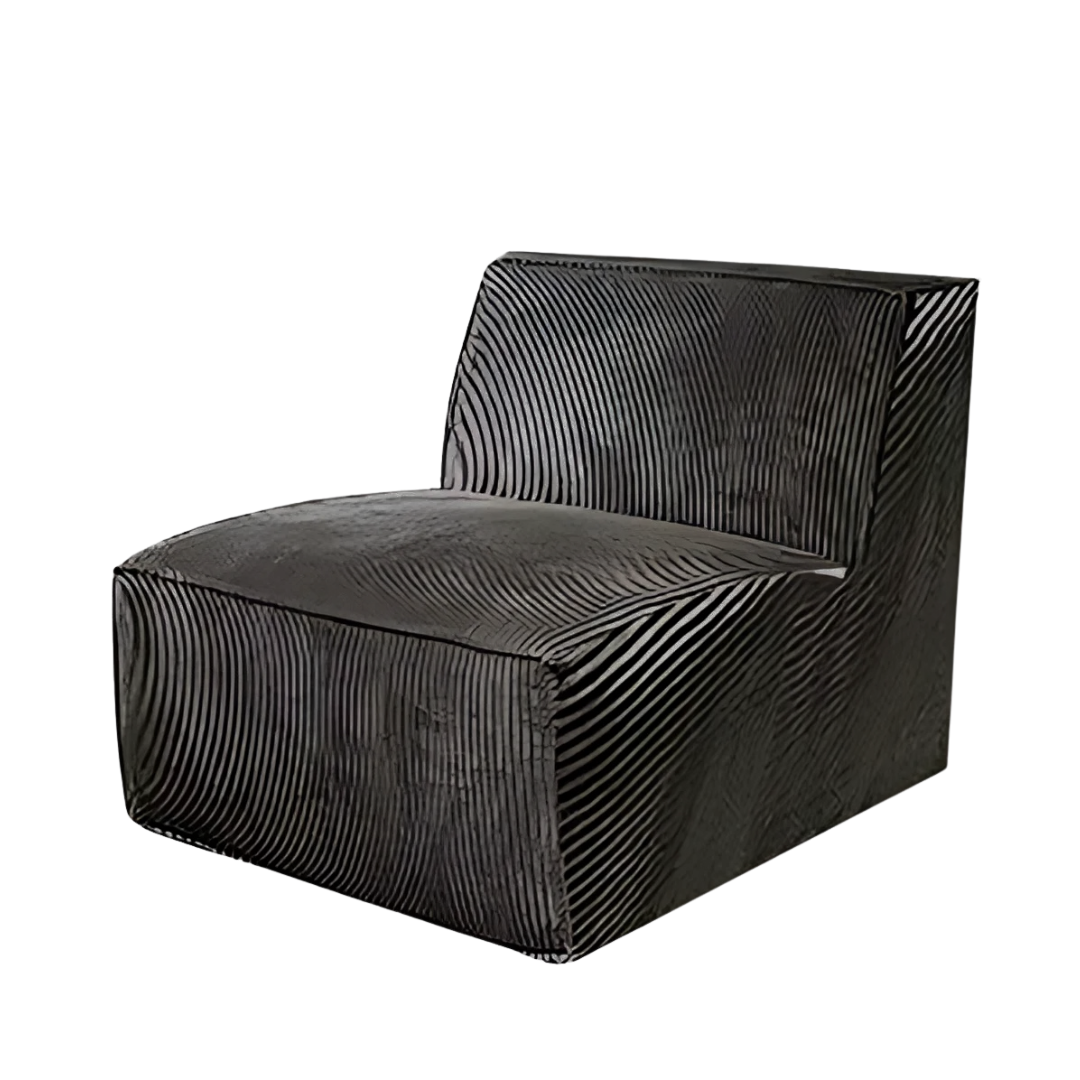 Stripe Modular Sofa - Dark Grey Textured Fabric BUBULAND HOME