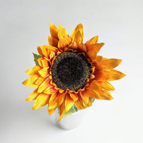 Artificial Sunflower Large - Orange - Floral Default Title BUBULAND HOME