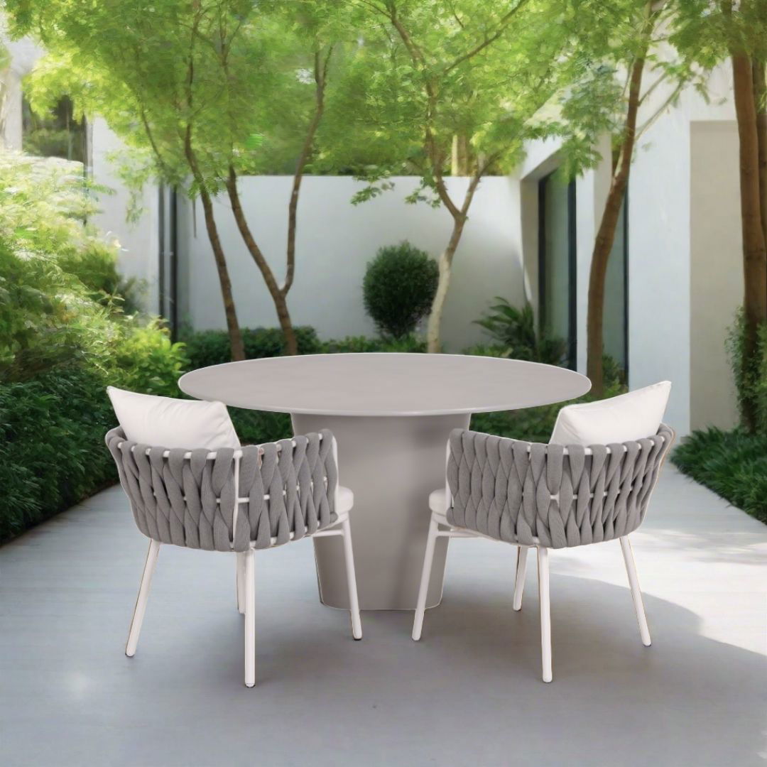 Terrace Outdoor Dining Table - Grey Microcement BUBULAND HOME