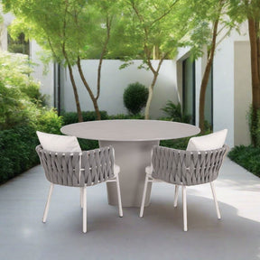 Terrace Outdoor Dining Table - Grey Microcement - Furniture Default Title BUBULAND HOME