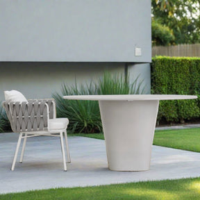 Terrace Outdoor Dining Table - Grey Microcement - Furniture Default Title BUBULAND HOME