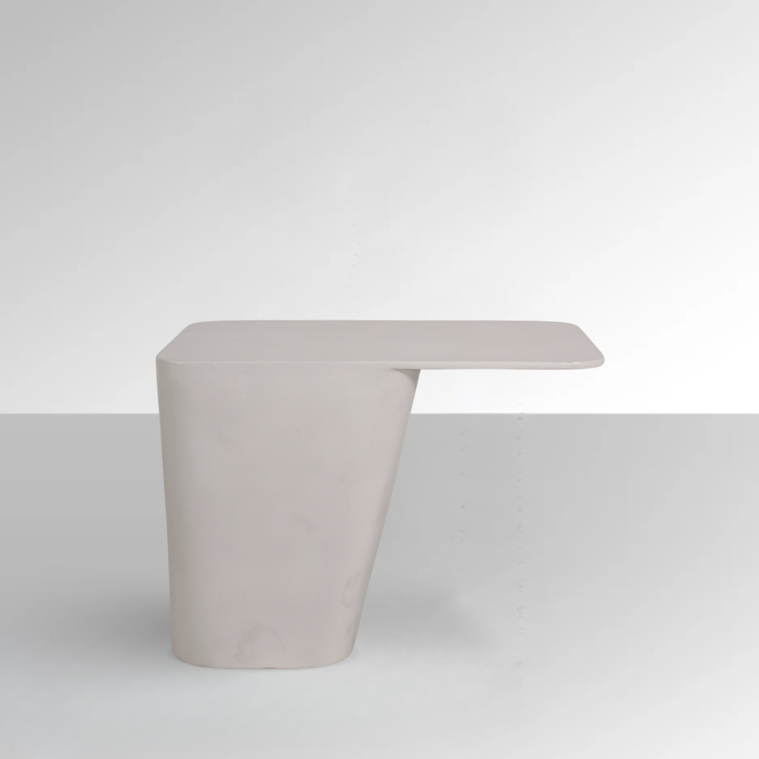 Terrace Outdoor Side Table - Grey Mircocement BUBULAND HOME