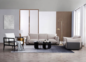 The Puff 3 Seater Boucle Sofa - Dove Grey BUBULAND HOME