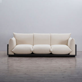 The Puff 3 Seater Boucle Sofa - Natural White BUBULAND HOME
