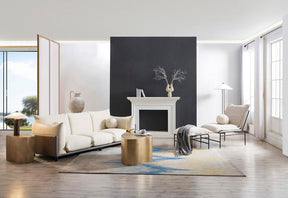 The Puff 3 Seater Boucle Sofa - Natural White BUBULAND HOME