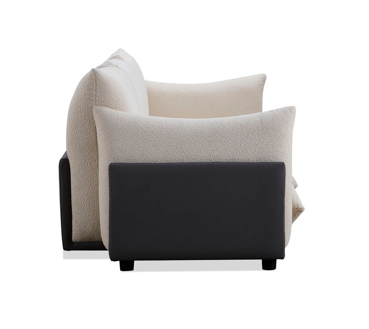 The Puff 3 Seater Boucle Sofa - Natural White BUBULAND HOME