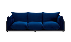 The Puff 3 Seater Velvet Sofa - Blue BUBULAND HOME
