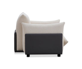 The Puff Boucle Occasional Chair - Natural White BUBULAND HOME