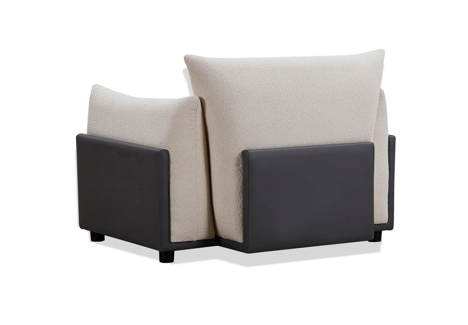 The Puff Boucle Occasional Chair - Natural White BUBULAND HOME