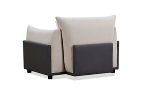 The Puff Boucle Occasional Chair - Natural White BUBULAND HOME