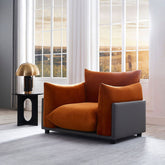 The Puff Velvet Occasional Chair - Burnt Orange - sofa Burnt Orange Velvet BUBULAND HOME