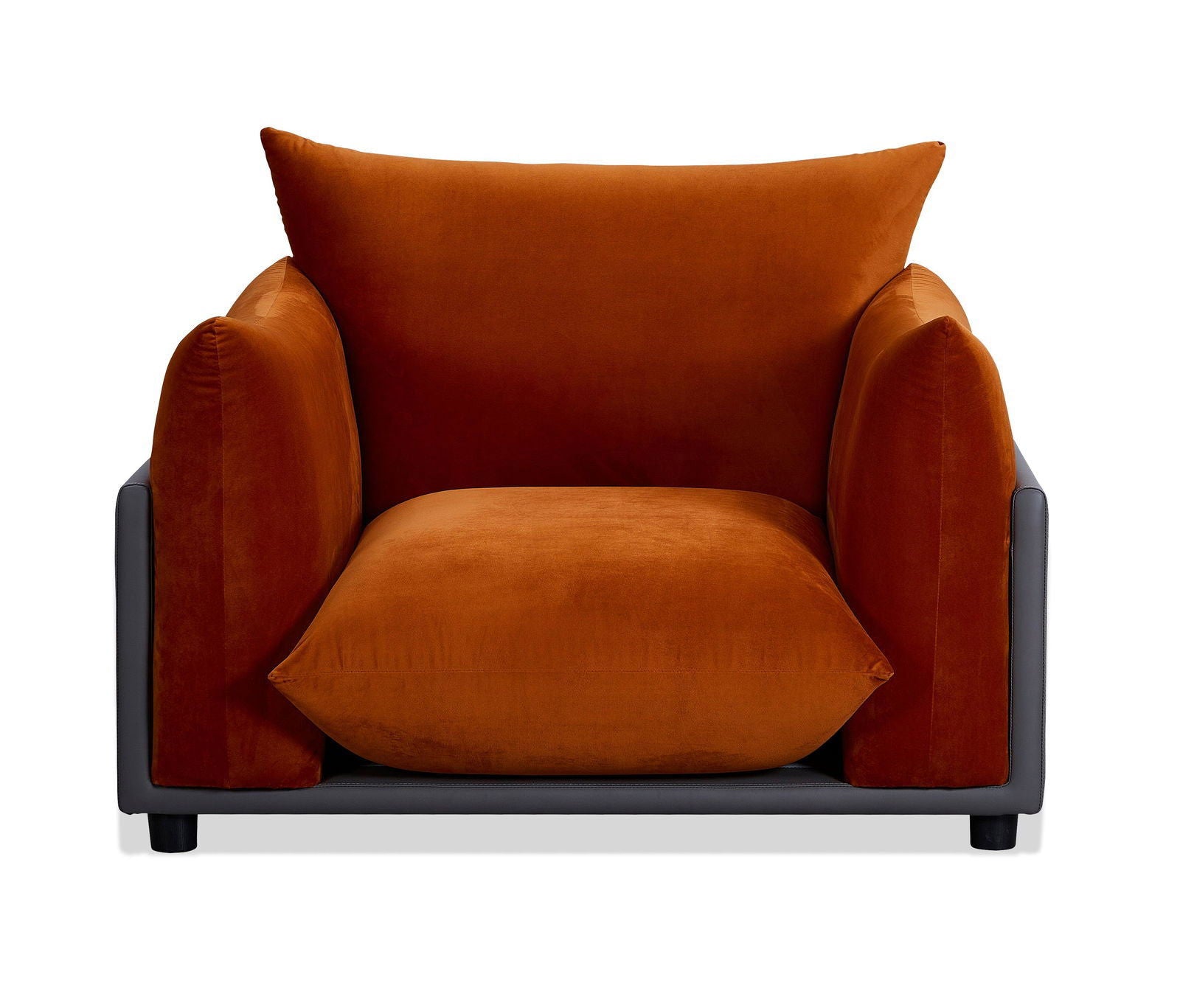 The Puff Velvet Occasional Chair - Burnt Orange - sofa Burnt Orange Velvet BUBULAND HOME