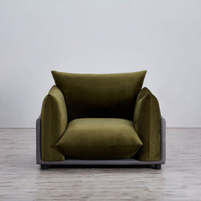 The Puff Velvet Occasional Chair - Moss Green BUBULAND HOME