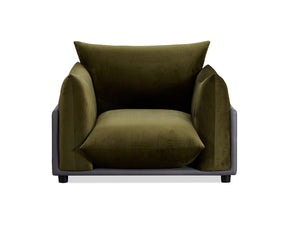 The Puff Velvet Occasional Chair - Moss Green BUBULAND HOME