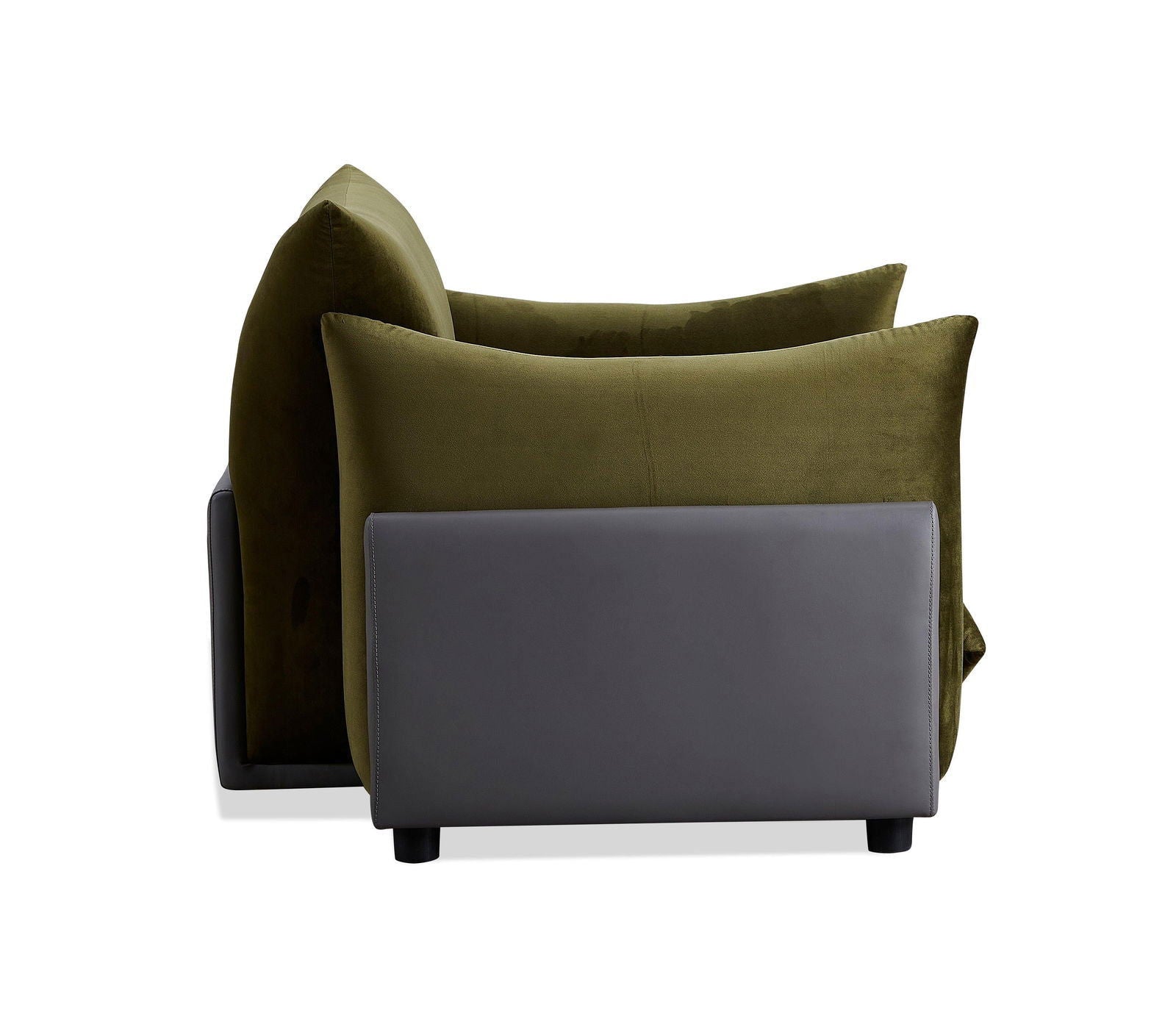 The Puff Velvet Occasional Chair - Moss Green BUBULAND HOME