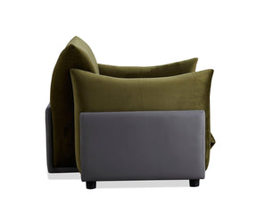 The Puff Velvet Occasional Chair - Moss Green BUBULAND HOME