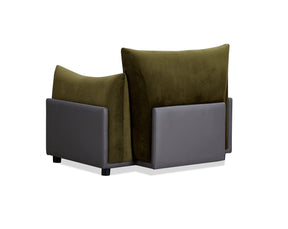 The Puff Velvet Occasional Chair - Moss Green BUBULAND HOME
