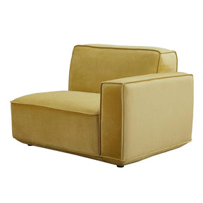 Tofu Modular Velvet Sofa - Mustard Yellow BUBULAND HOME