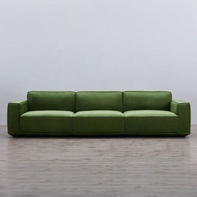 Tofu Modular Velvet Sofa - Olive Green BUBULAND HOME