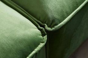 Tofu Modular Velvet Sofa - Olive Green BUBULAND HOME