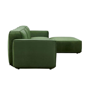 Tofu Modular Velvet Sofa - Olive Green BUBULAND HOME