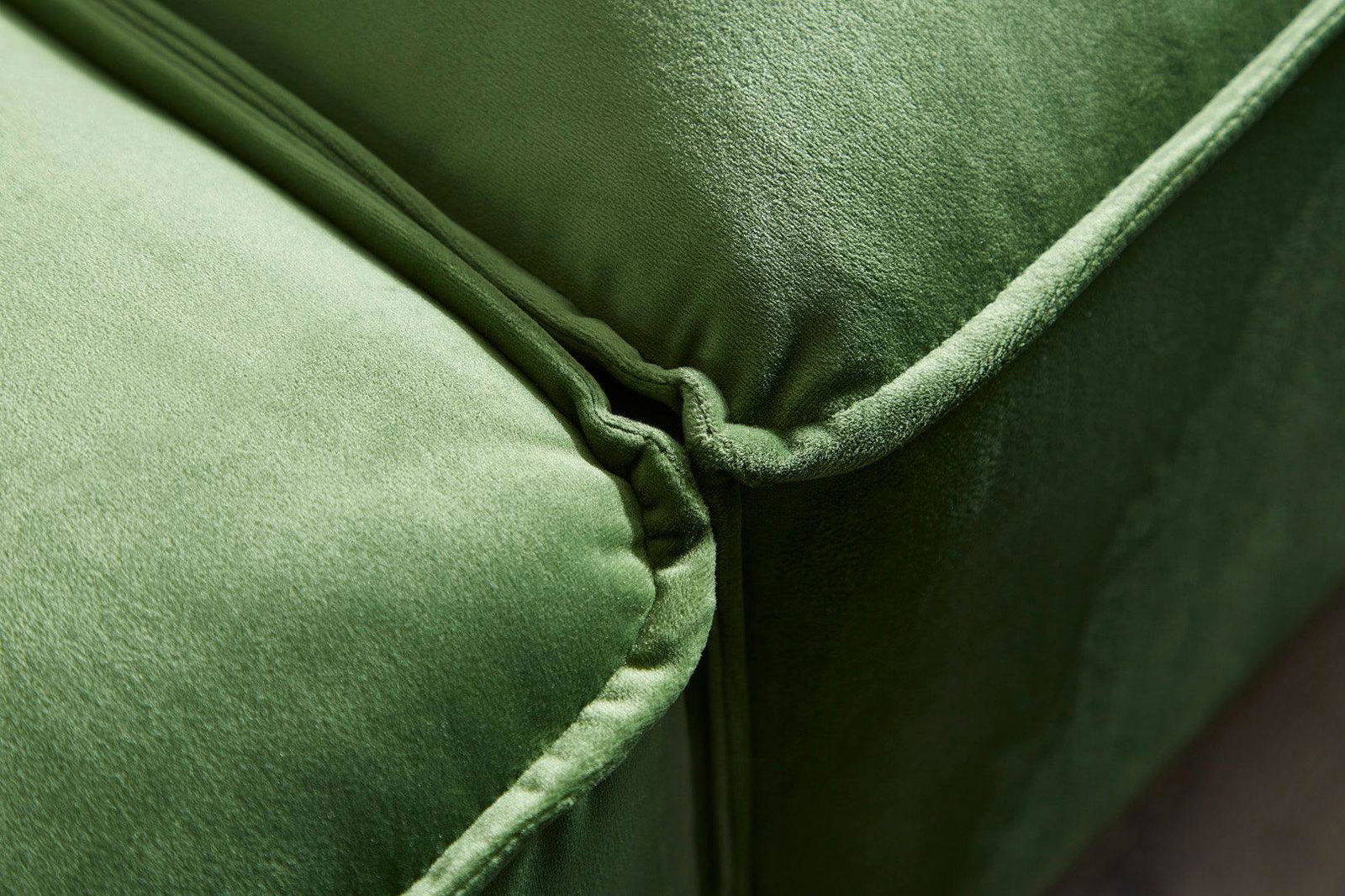 Tofu Velvet Ottoman - Olive Green BUBULAND HOME