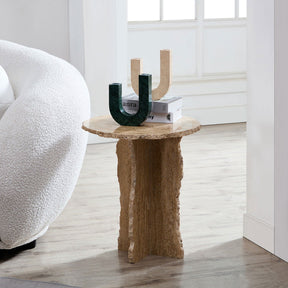 U-Shape Travertine & Marble Candle Holder BUBULAND HOME