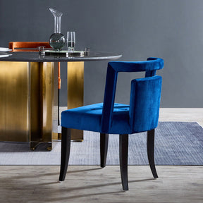 Valor Blue Velvet Dining Chair | Set of 2 BUBULAND HOME