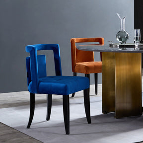 Valor Blue Velvet Dining Chair | Set of 2 BUBULAND HOME