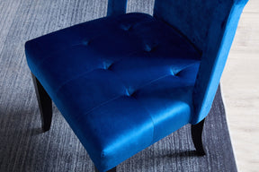 Valor Blue Velvet Dining Chair | Set of 2 BUBULAND HOME