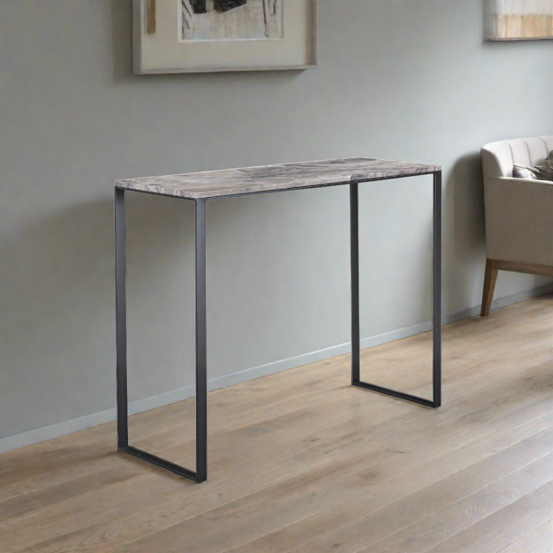 Venice Marble Console Table - Rectangular - BUBULAND HOME