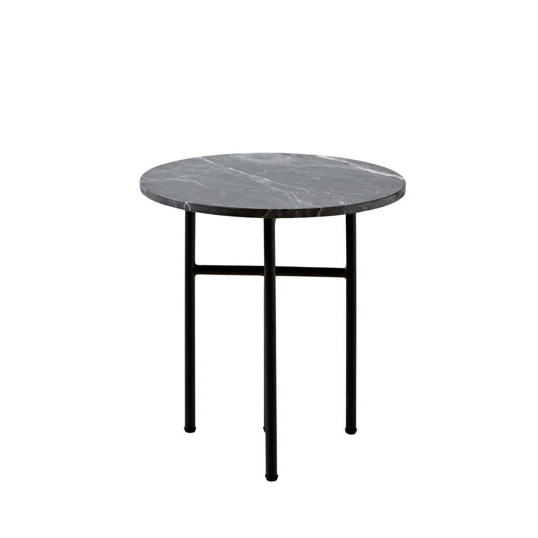 Verona Marble Coffee/Side Table - Charcoal Round - End Tables Default Title BUBULAND HOME