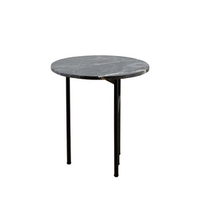 Verona Marble Coffee/Side Table - Charcoal Round - End Tables Default Title BUBULAND HOME