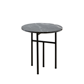 Verona Marble Coffee/Side Table - Charcoal Round - End Tables Default Title BUBULAND HOME