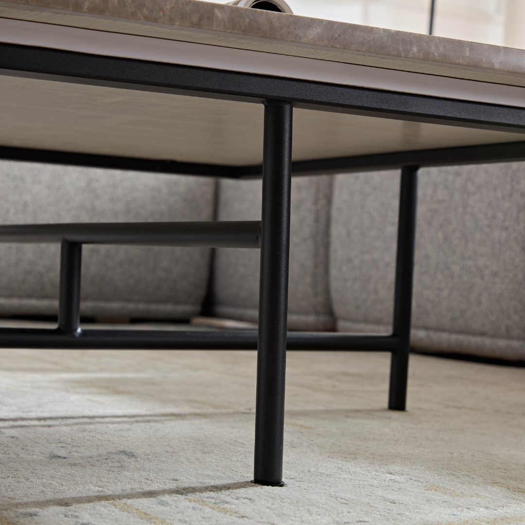 Verona Marble Coffee Table - Fossil Square BUBULAND HOME