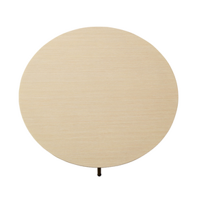 Verona Timber Coffee Table - Oak White Wash Round BUBULAND HOME