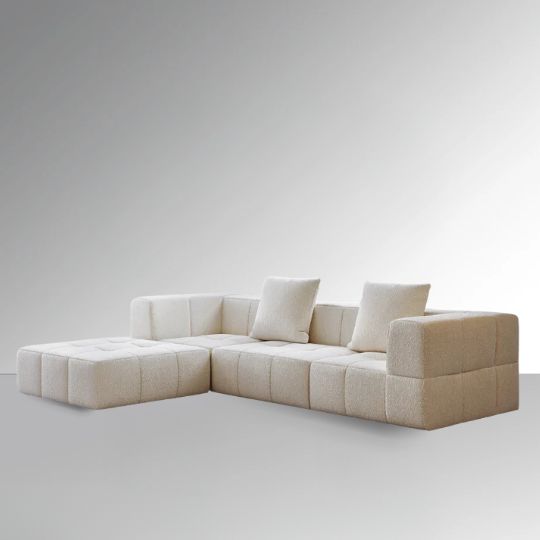 Waffo Modular Sofa - Flat Boucle - BUBULAND HOME