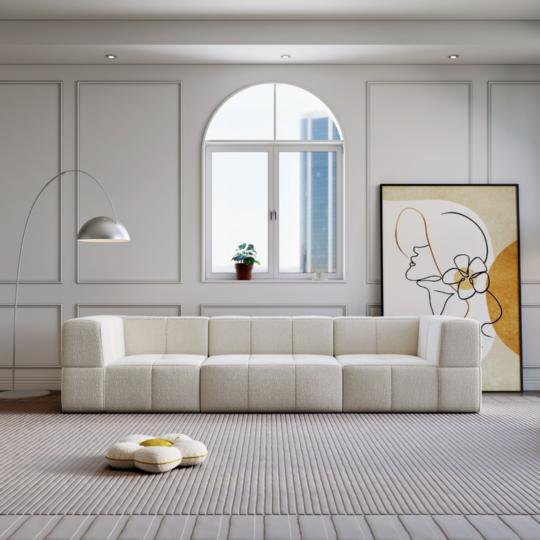 Waffo Modular Sofa - Flat Boucle - BUBULAND HOME