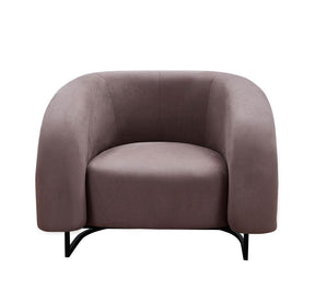 Wave Velvet Occasional Chair - Smokey Grey - sofa Smokey Grey BUBULAND HOME