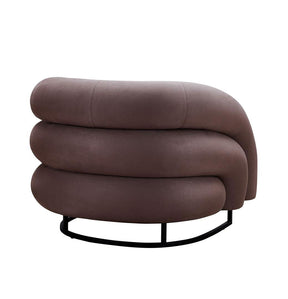 Wave Velvet Occasional Chair - Smokey Grey - sofa Smokey Grey BUBULAND HOME