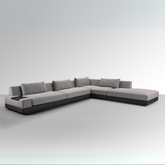 Eden Modular Sofa - Black/White - BUBULAND HOME