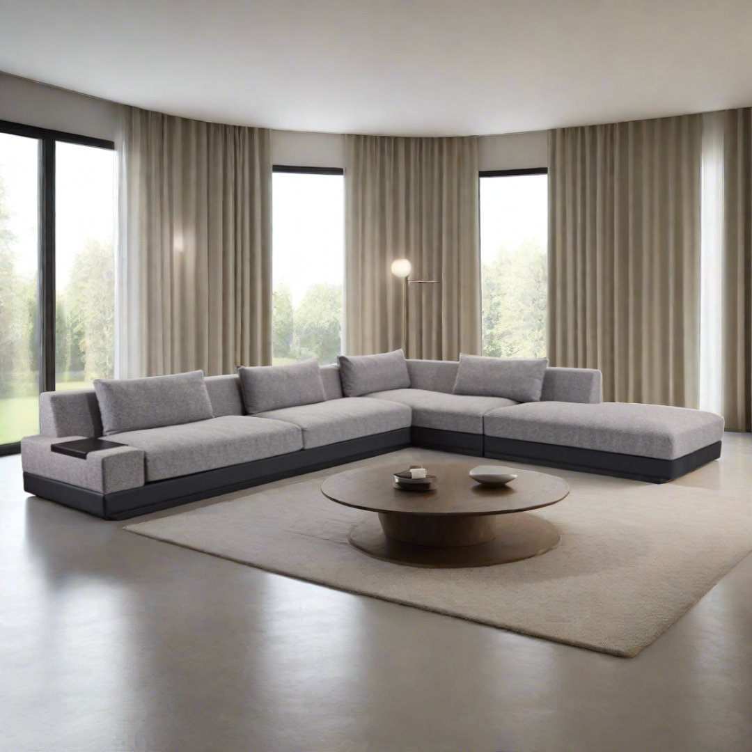 Eden Modular Sofa - Black/White - BUBULAND HOME