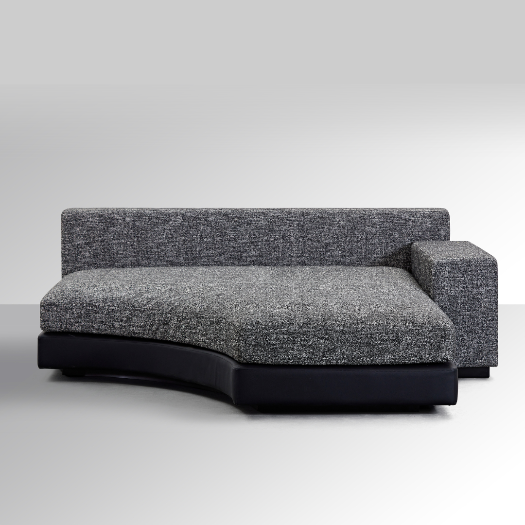 Moon Semi Circle Modular Sofa - Dual Colours Black/White - BUBULAND HOME