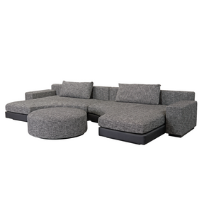 Moon Semi Circle Modular Sofa - Dual Colours Black/White - BUBULAND HOME