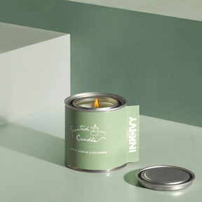 White Jasmine and Cucumber Scented Candle - Homewares Default Title BUBULAND HOME