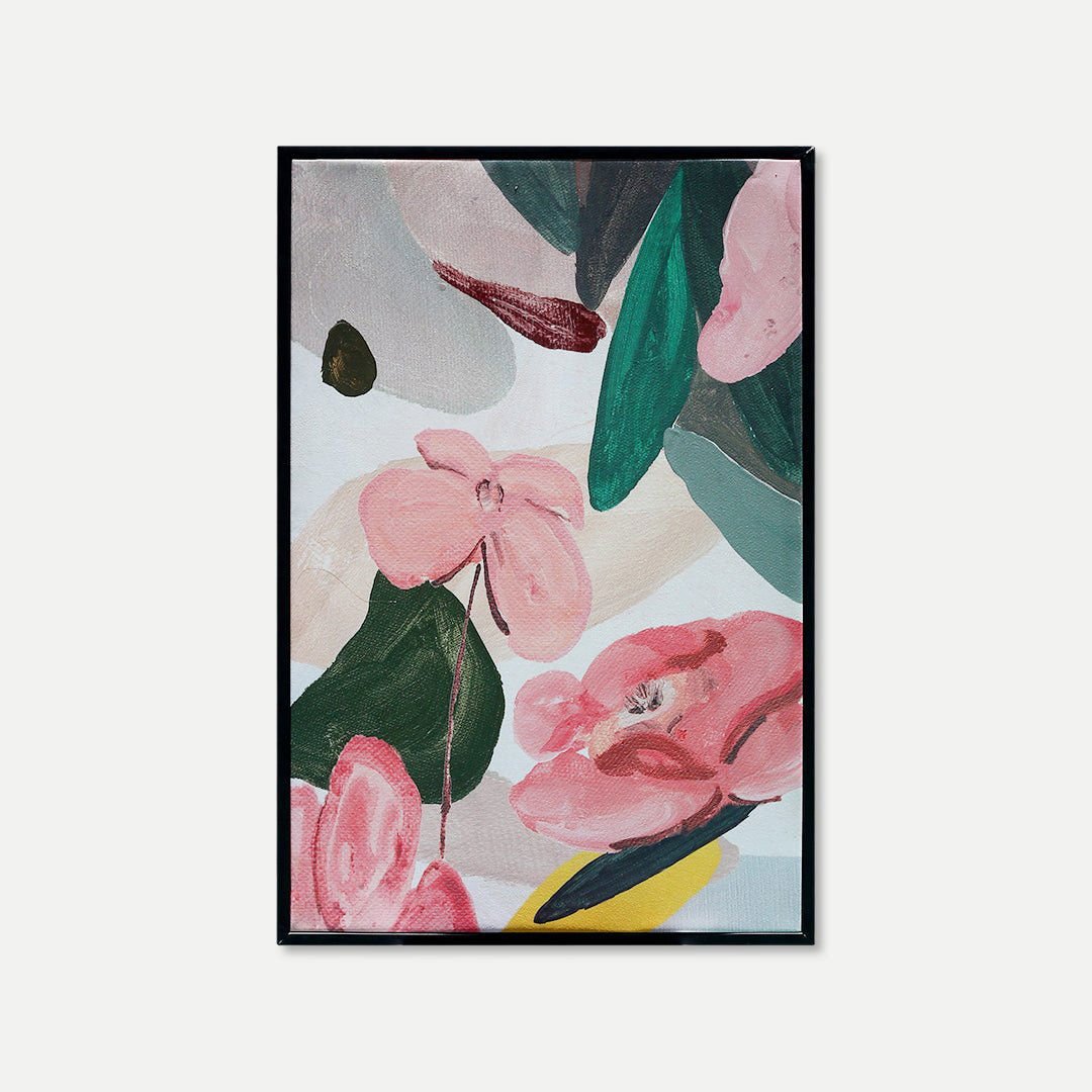 A Place Where All Things Bloom - Framed Paint On Canvas | Style D - Homewares Default Title BUBULAND HOME