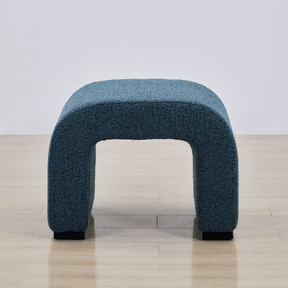 Arch Bench Ottoman - Premium Blue Boucle 60cm/120cm/155cm/180cm - ottoman Small: 60cm W x 45cm D x 45cm H / Premium Blue Boucle BUBULAND HOME